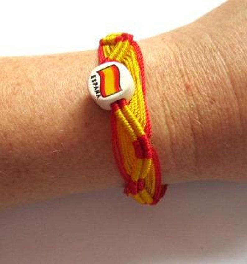 Spanish / Spain / Espana Cotton Woven Wrist Ties / Bracelets / Etsy UK