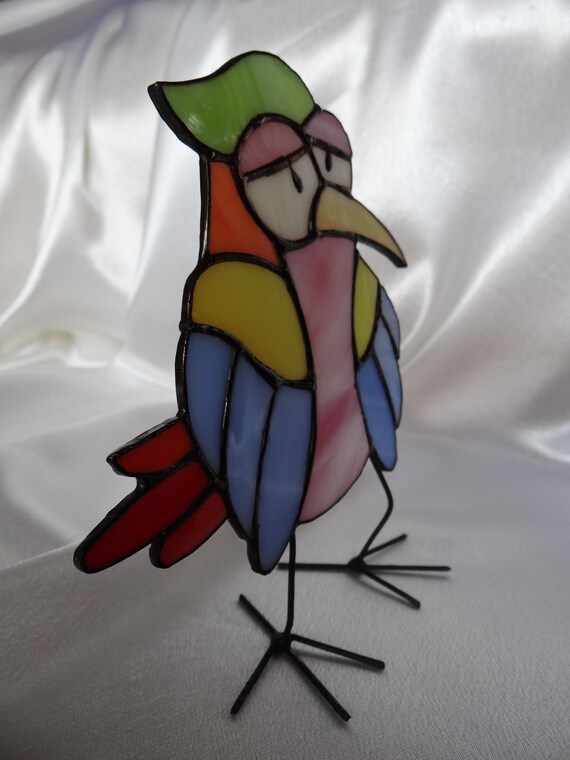 Nouveau Love Oiseaux Design Sun Catcher mur fenêtre ou suspendu mobile couleurs vives
