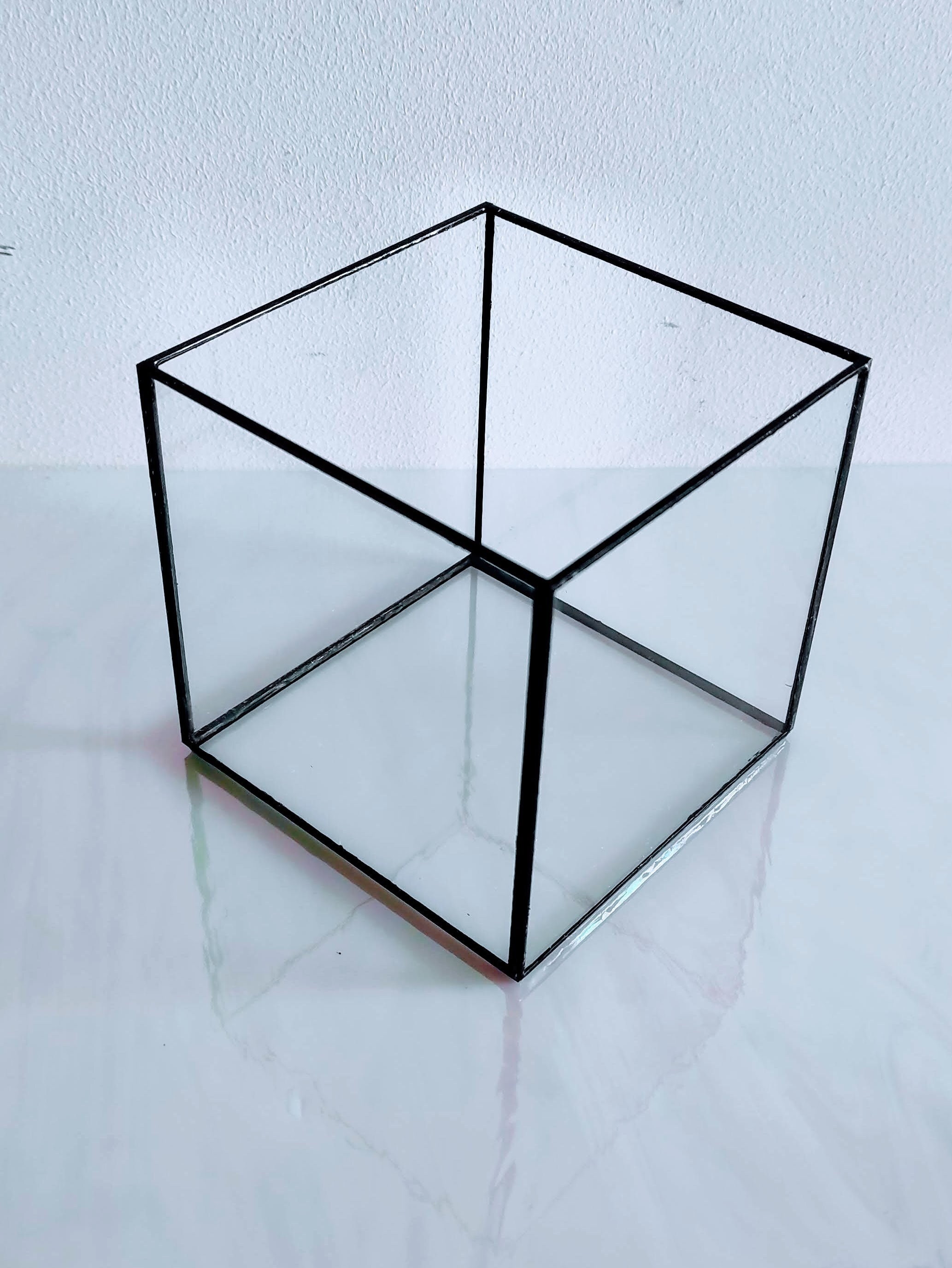 Glass Box Stained Glass Cube Handmade Box Transparent Cube Organizer Glass Case Perfect Quality Etsy UK