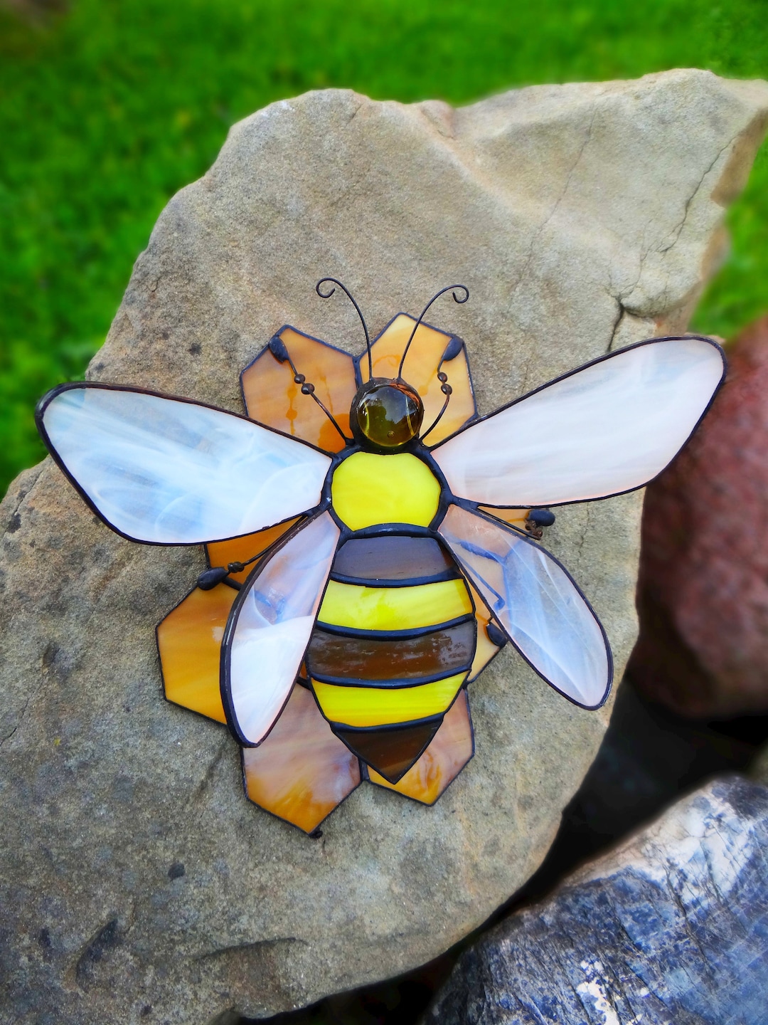 蜂 蜜蜂 熊蜂 丸蜂 昆虫 花 縁起物 原画 アート 絵画 画家 クレパス画 蜂 蜜蜂 熊蜂 丸蜂 昆虫 花 縁起物 原画 アート 見易かっ 絵画