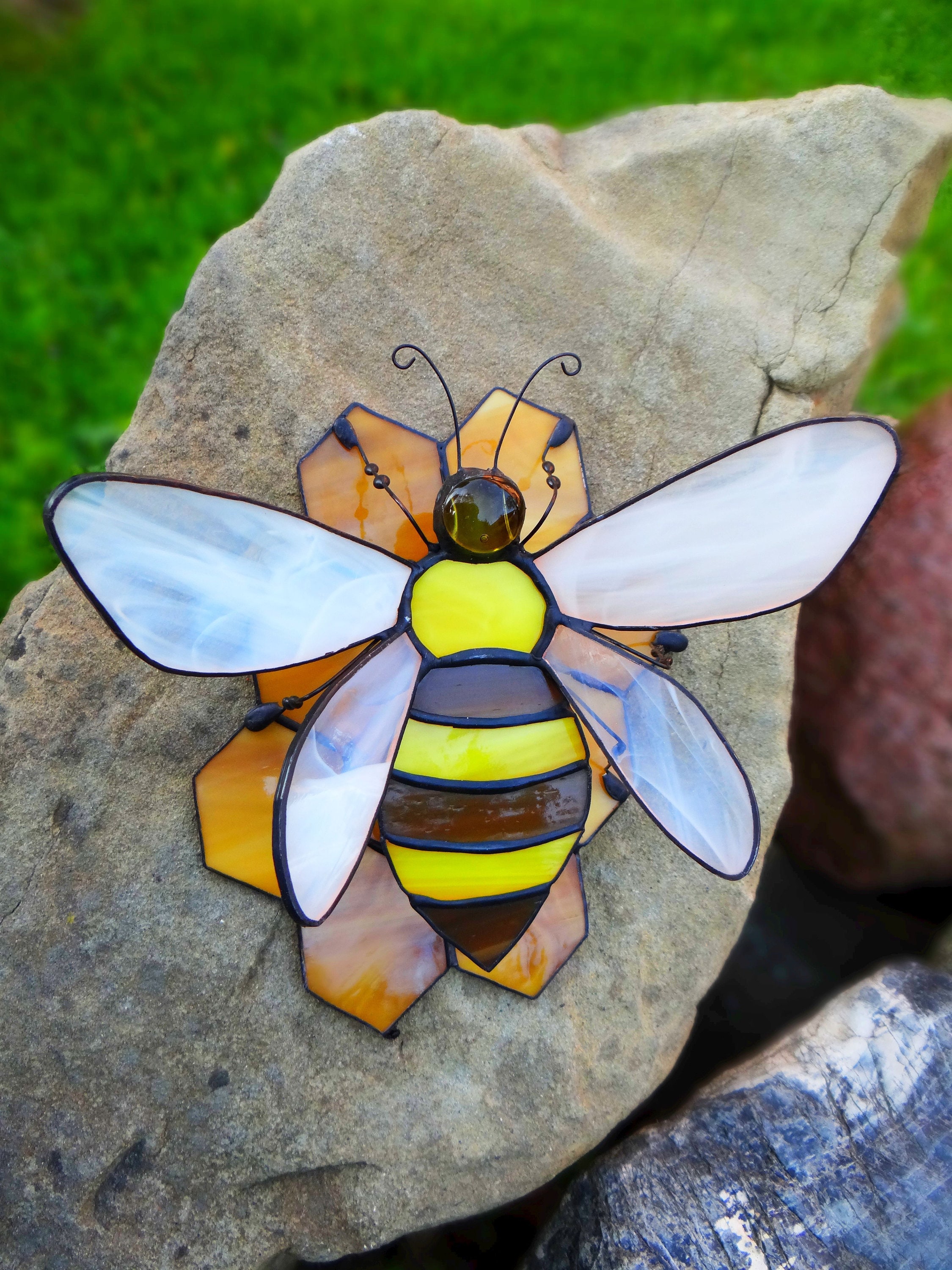 昆虫と花とイチゴ ヴィンテージ ステンドグラス 蜻蛉 ミツバチ 蝶々 楽天市場】ステンドグラス 風 ブックマーカー 【 昆虫 ミックス