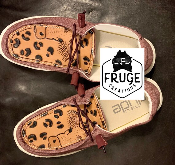 Womens Size 11 Hey Dude Shoes With Cow 