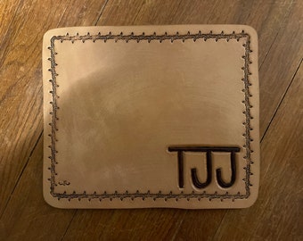 Custom Tooled leather Mousepad