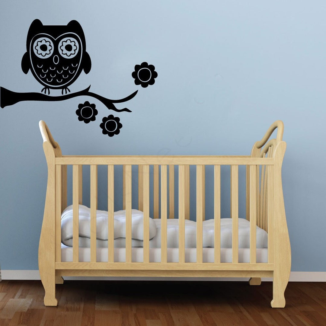 Owl Wall Decal – Kids Room Vinyl Wall Art - Etsy
