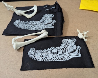 Wolf Jaw Bone Patch