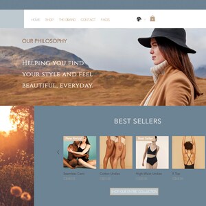 Wix Store Website Template - Boho Theme