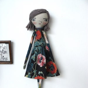 Hand embroidered artistic doll. 40cm approx