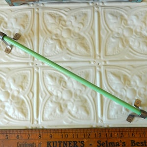 Vintage Jadeite Towel Bar With Metal Brackets ~ Towel Rod or Holder ~ With Hardware ~ 17.25&quot;