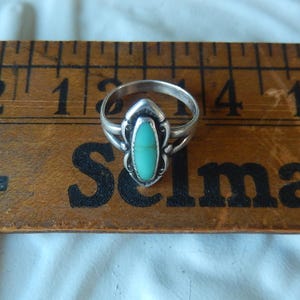 Vintage Bell Trading Post Sterling Silver Turquoise Mens