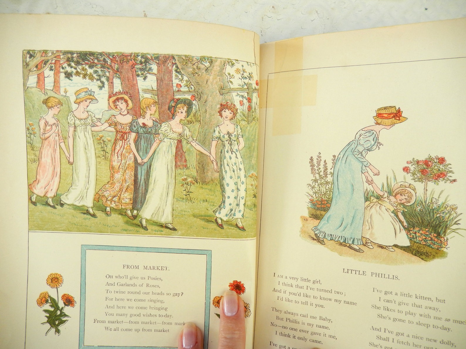 Vintage Kate Greenaway Children's Book Marigold Garden Etsy