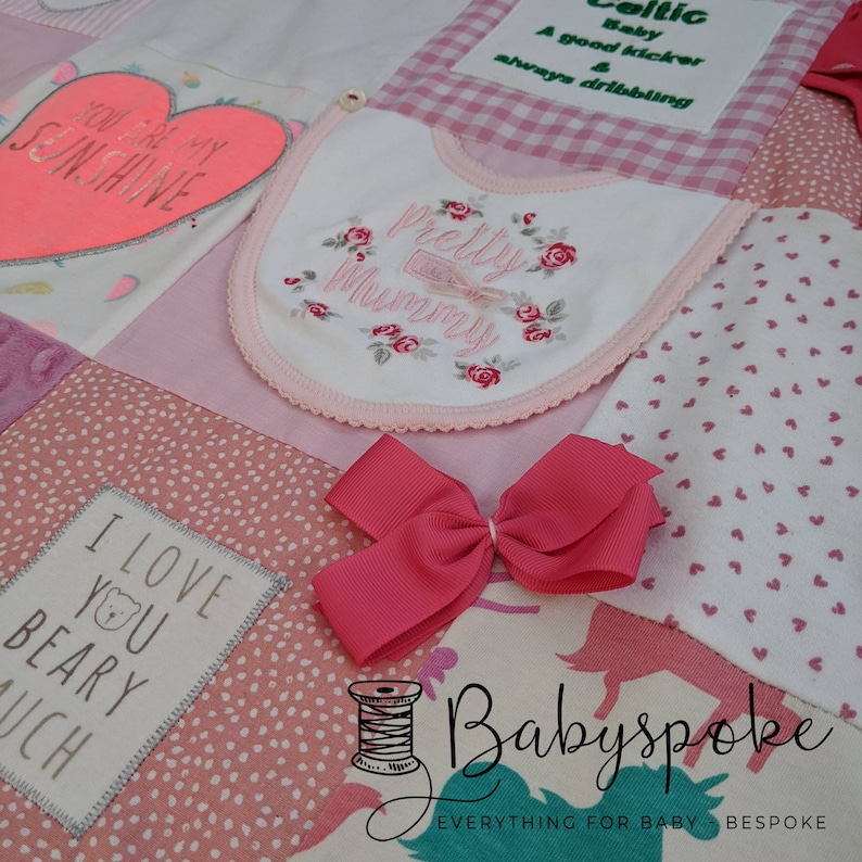 Baby clothes keepsake blanket memory blanket children's Etsy