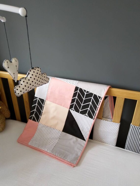 Erroten Baby Decke Nackt Koralle Bettwasche Moderne Patchwork Etsy