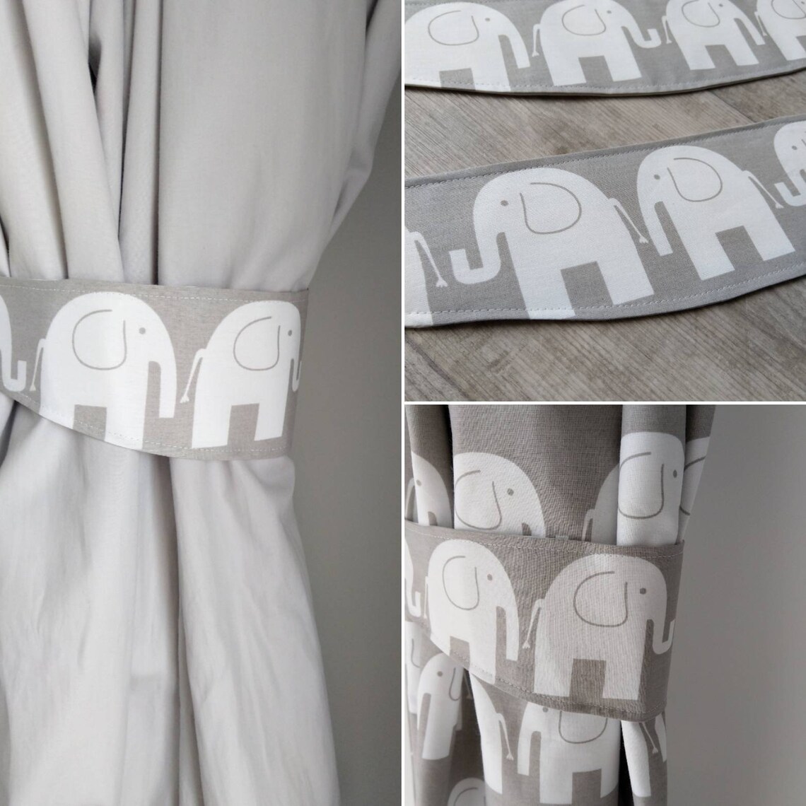 Elephant curtains nursery curtains baby's room curtains Etsy