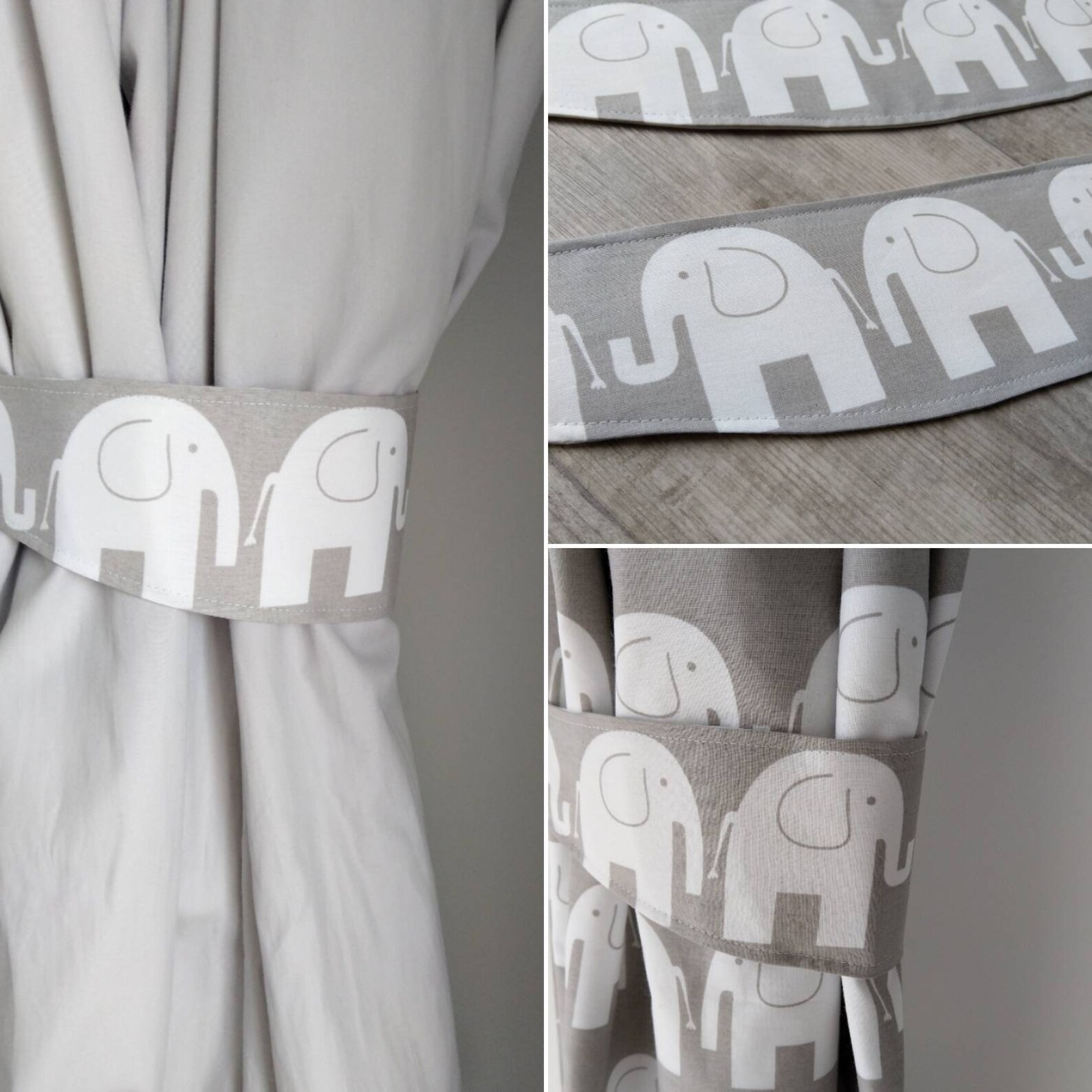 Elephant curtains nursery curtains baby's room curtains Etsy