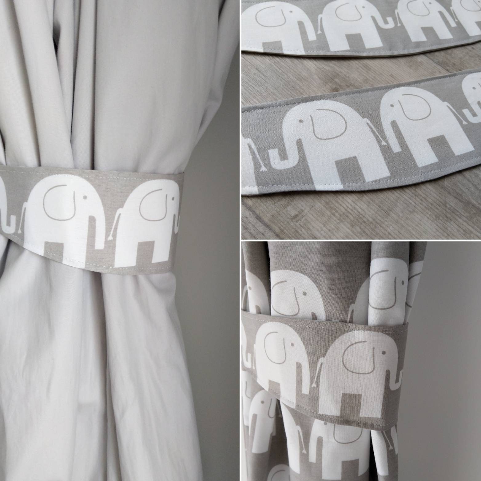 Elephant curtains nursery curtains baby's room curtains Etsy