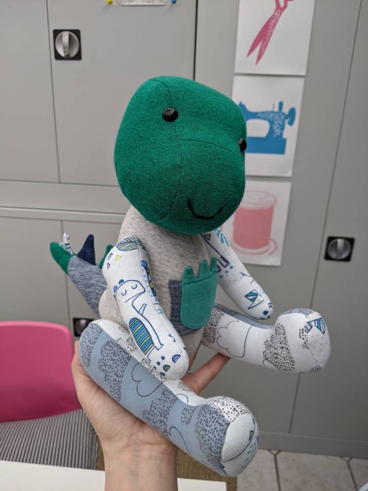 Keepsake stuffed animal made from baby clothes memory bear Etsy