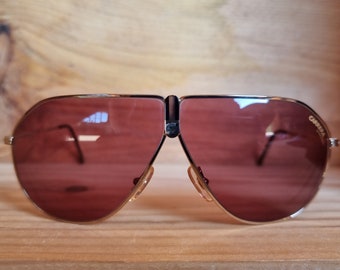 Vintage Sunglasses, Vintage NOS Carrera, NEVER USED 80s Aviator Men Sunglasses,Unisex Vintage Sunglasses, 80's Carrera Sunglasses,Collectors