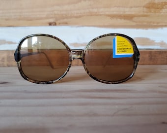 Vintage 70s Round Sunglasses FRAMES ONLY, Tortoise Brown  display picture 2