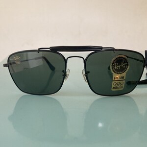 Vintage Sonnenbrillen, Vintage Original 90er Jahre Ray Ban - Bausch & Lomb Outdoorsman Schwarze Sonnenbrille, NOS nie benutztes Sammlerstück,Ray Ban Schwarz Bild 5