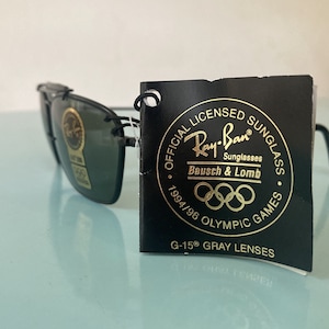 Vintage Sonnenbrillen, Vintage Original 90er Jahre Ray Ban - Bausch & Lomb Outdoorsman Schwarze Sonnenbrille, NOS nie benutztes Sammlerstück,Ray Ban Schwarz Bild 6