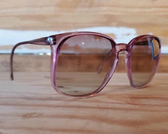 Sunglasses, Square Sunglasses, Sunglasses Women, Vintage Sunglasses, 70's Mauve Purple Women Sunglasses FRAMES ONLY, Vintage German Eyewear