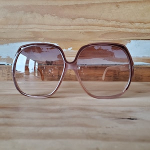 Oversize 70s Woman Sunglasses, Large Square Vintage Sunglasses, Brown Frame Granny Sunglasses, New Old Stock GermanEyewear
