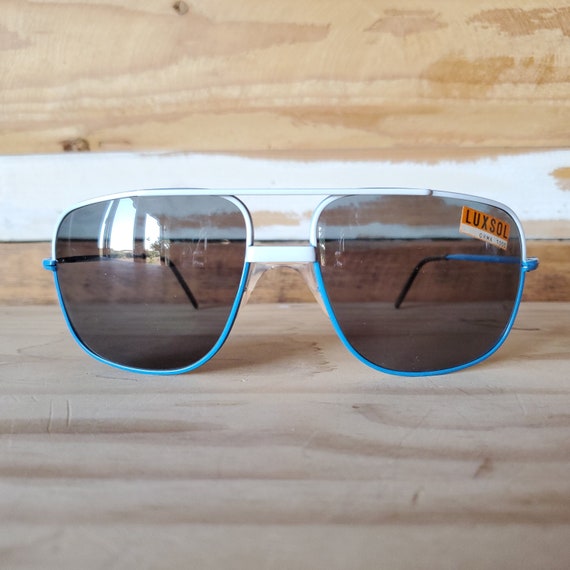 80s Aviator Sunglasses, Vintage Men Sunglasses, Sq