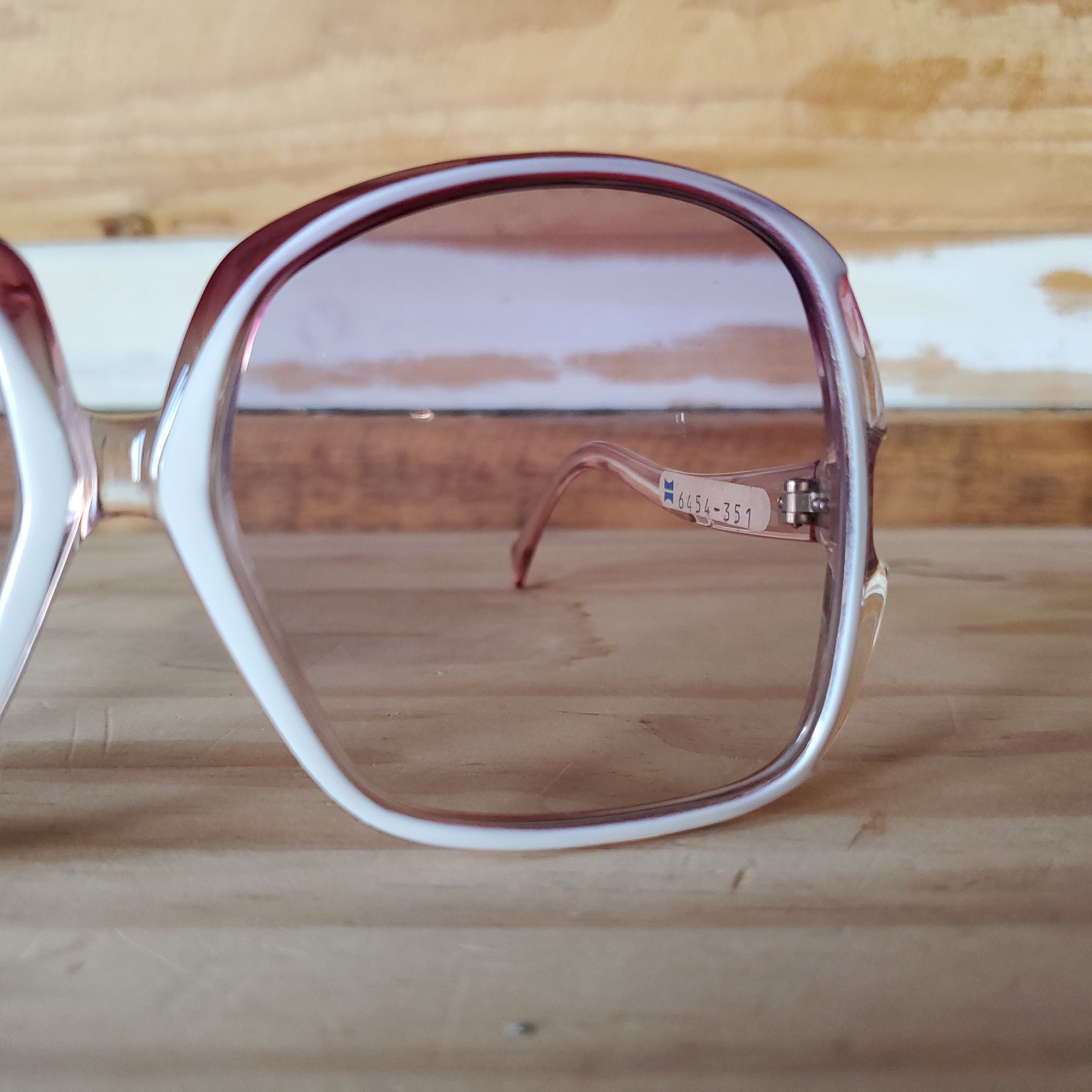 70s Oversize Square Sunglasses, Vintage Women Sunglasses  display picture 2