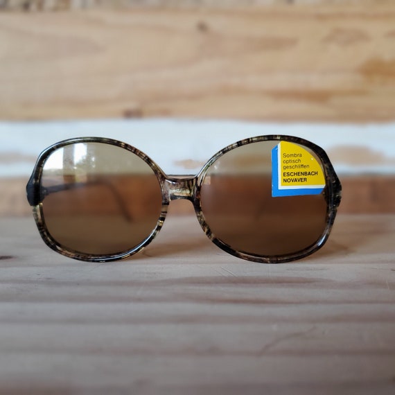 70s Large Round Sunglasses, Vintage Boho Women Sunglasses  display picture 3
