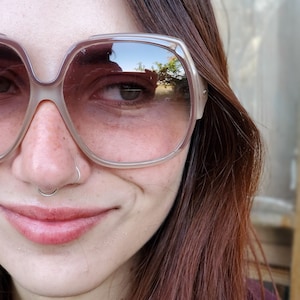 Sunglasses, Vintage Sunglasses, 70s Woman Sunglasses, Oversize Square Vintage Sunglasses, Large Brown Sunnies, New Old Stock Eyewear
