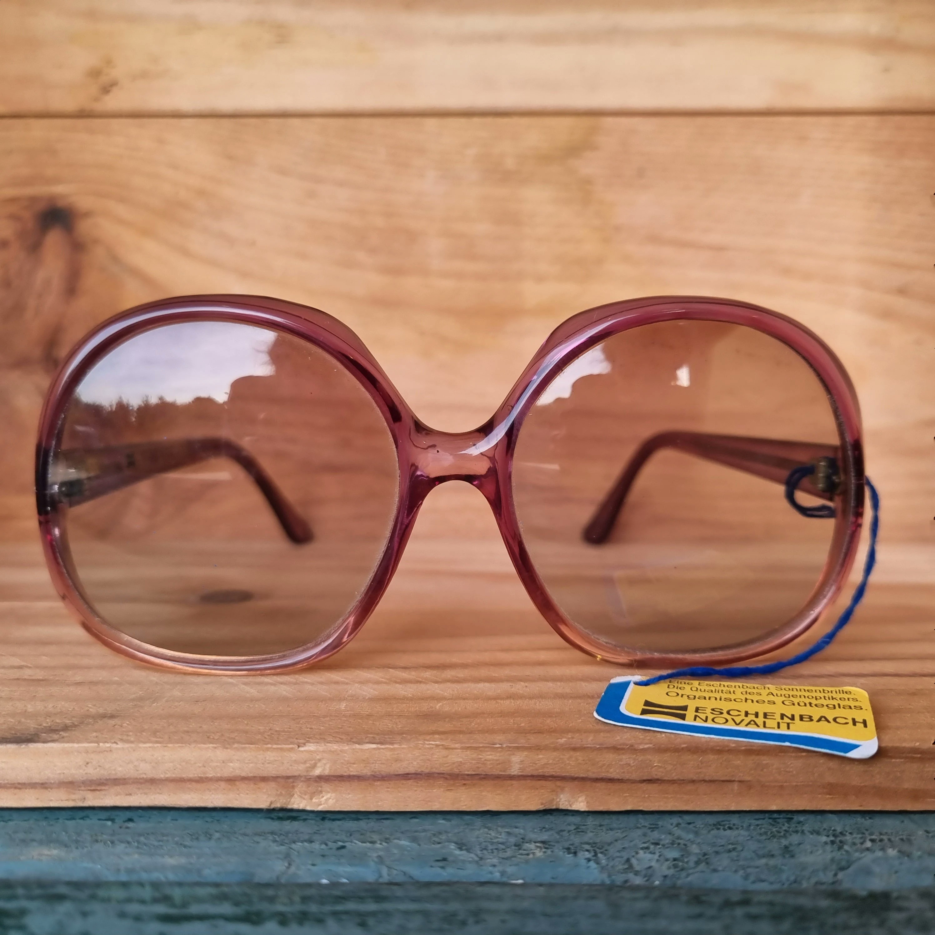 Swoonworthy MASSIVE 1970s Da Vinci Oversized Rose Brown Acetate Sunglasses Guess GO00070 72F Rose Gold Gradient Acetate Designer  main image 2