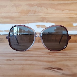 70s Oversized Sunglasses, Original Vintage Sunglasses, Women Boho Sunglasses, New Old Stock Eyewear image 2