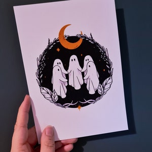 A Spooky Coven Halloween Witchy Art Print