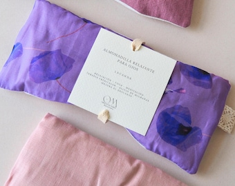 Weighted Eye Pillow. Migraine and Stress Relief. Natural Organic Cotton with Lavender. Hot/Cold Therapy. Aromatherapy. Yoga - Meditation