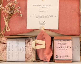 Self-Care Gift Box. Aromatherapy Ritual Set with Lavender and Handmade Products. Natural Relaxation Gift Box for Her