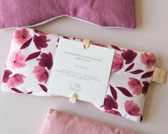 Weighted Eye Pillow. Migraine and Stress Relief. Natural Organic Cotton with Lavender. Hot/Cold Therapy. Aromatherapy. Yoga - Meditation