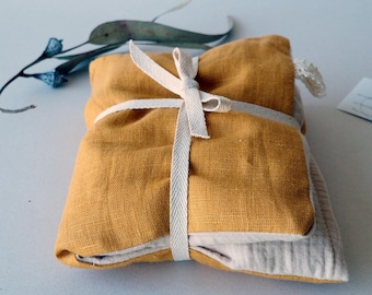 Therapeutic Heating Pillow Lavender Chamomile - Seed Cushion for Menstrual Pain and Muscle Tension - Hot/Cold Therapy - Aromatherapy