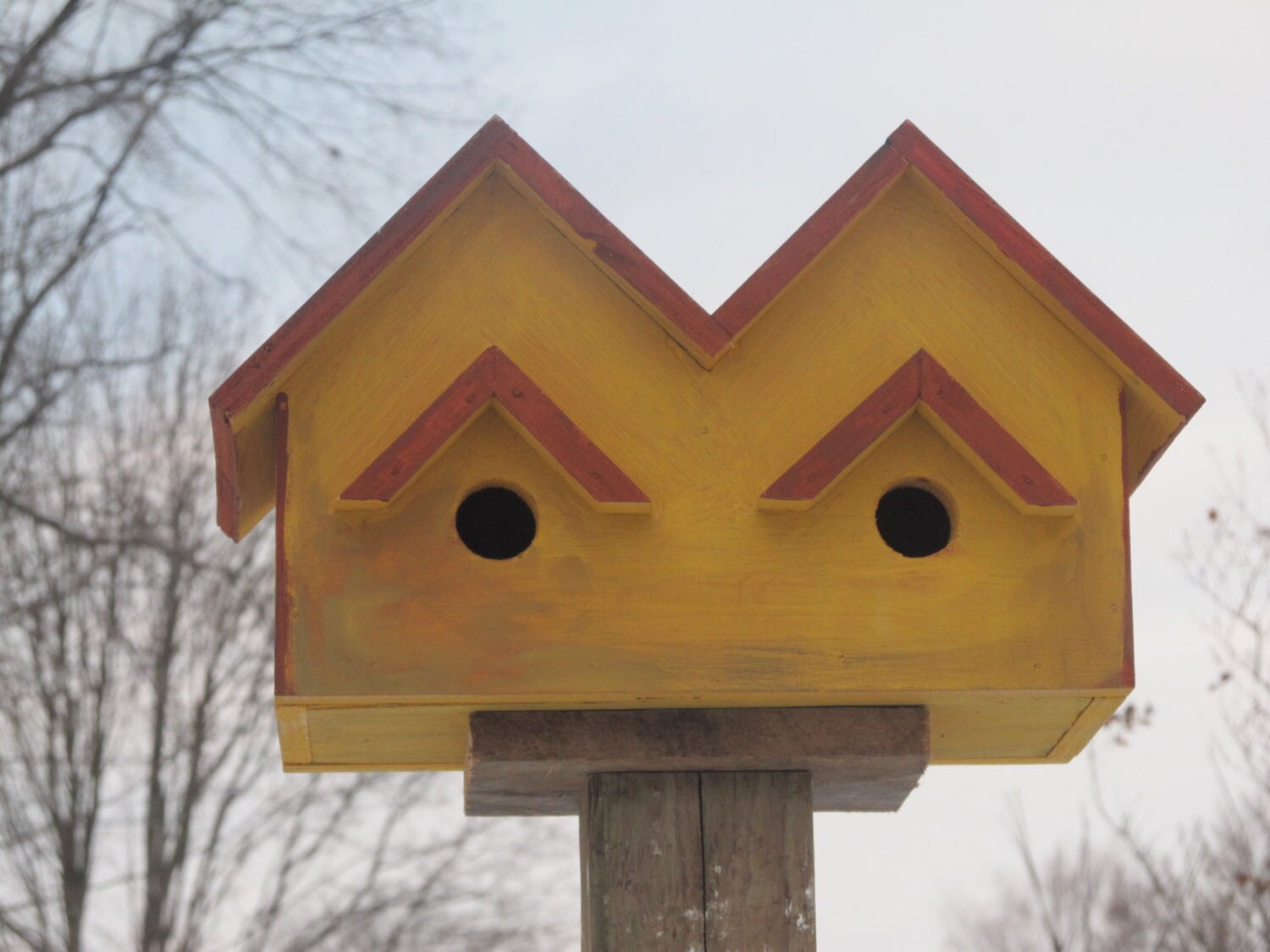 Double Birdhouse Etsy