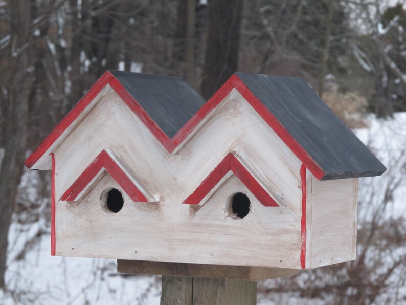 Double Birdhouse Etsy