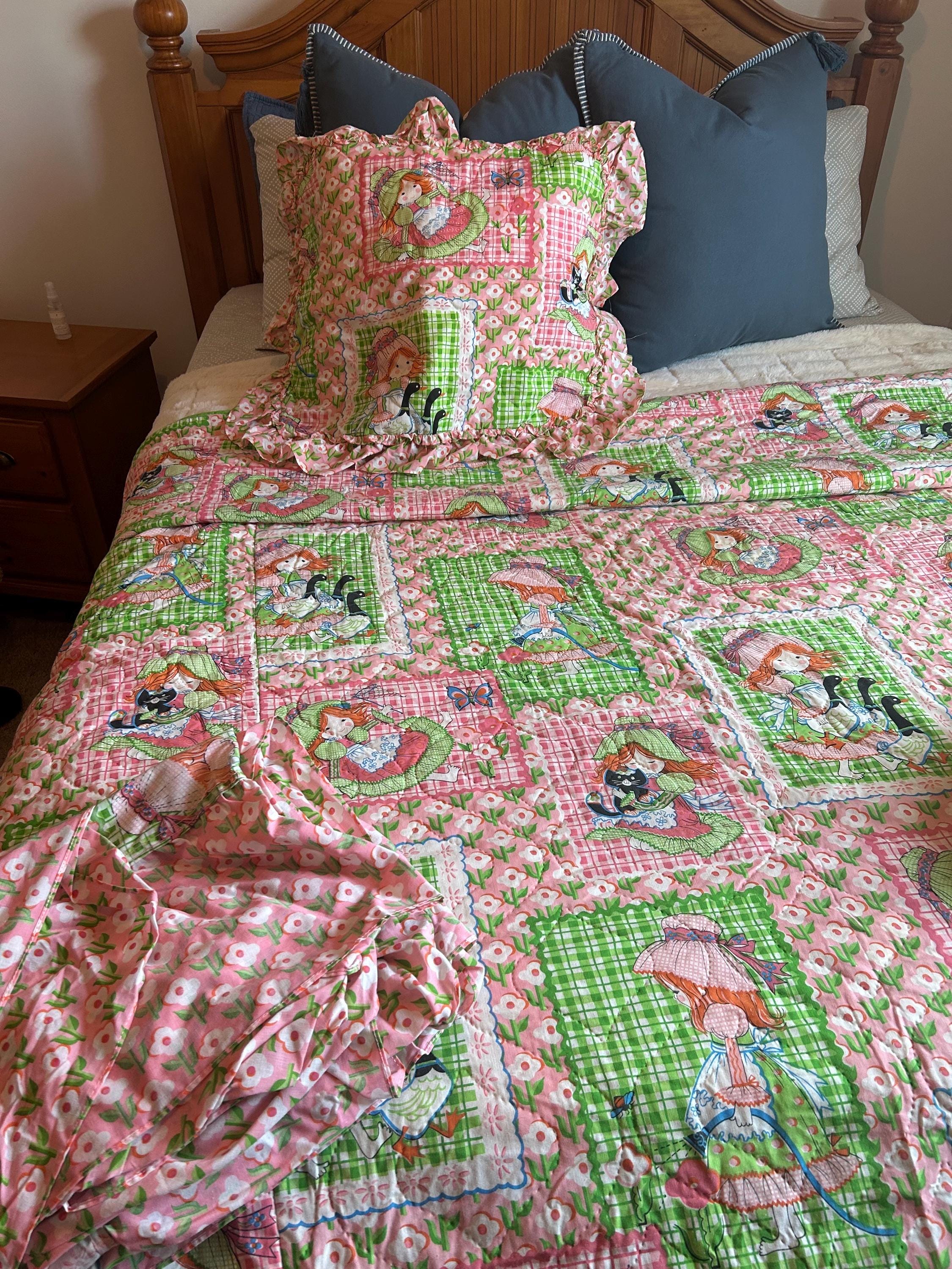 ホリーホビーベッドカバー Vintage Sears Holly Hobbie Bedding Set - Etsy