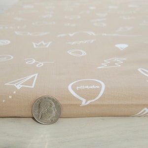 CorkiMat® Comfy - Love Hazelnut [Premium Handmade, Eco-friendly, Nontoxic, Certified Organic Cotton Babies/Toddlers/Kids Play Mat]