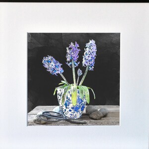 Blaue Hyazinthen Fine Art Print