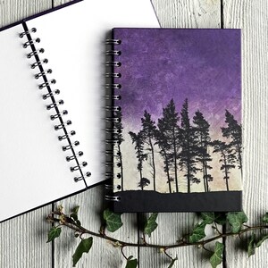 Northumbria Tree Ridge No.1 - Carnet, journal, carnet de croquis. Remplisseur de bas, carnet botanique, journal cartonné, reliure spirale