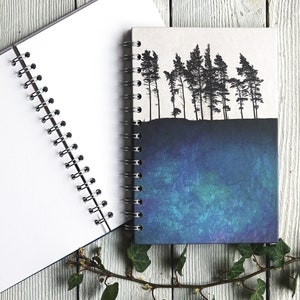 Northumbria Tree Ridge No.2 - Carnet, Journal, Carnet de croquis. Remplisseur de bas, carnet botanique, journal cartonné, reliure spirale