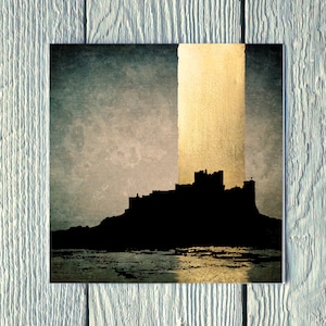 Réflexion de Bamburgh, carte de voeux