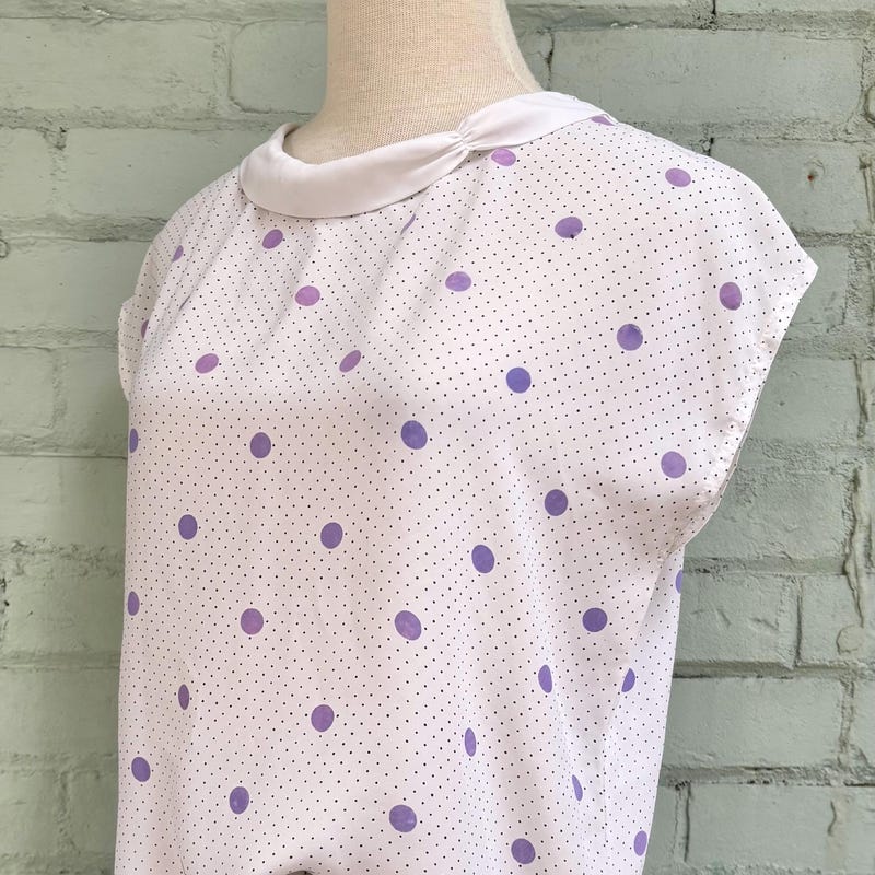 Sheer Polka Dot Sleeve Top main image 0