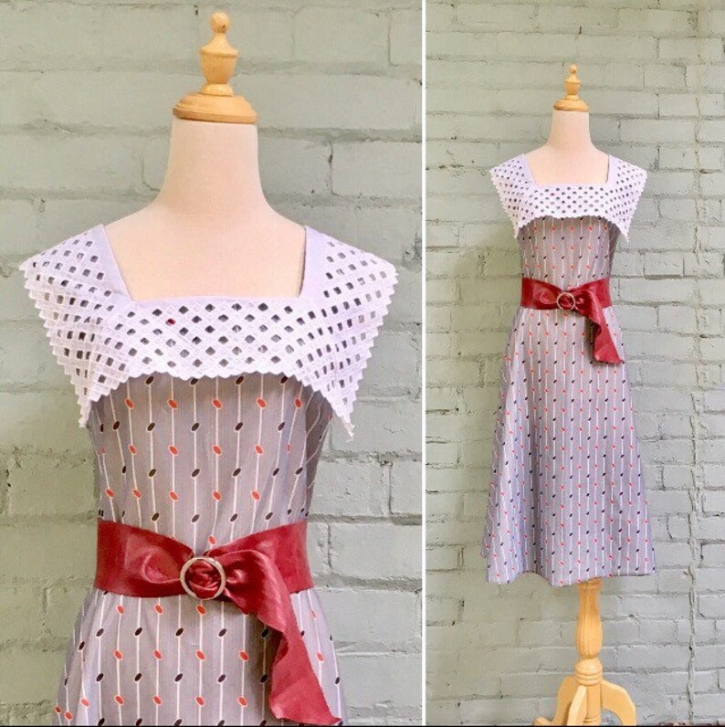 polka dot pinafore