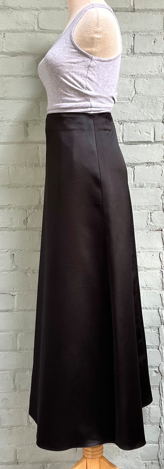 vintage 1990s black maxi skirt 90s elegant evenin… - image 4