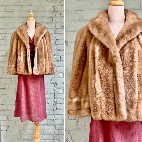 Faux Fur Capelet Etsy
