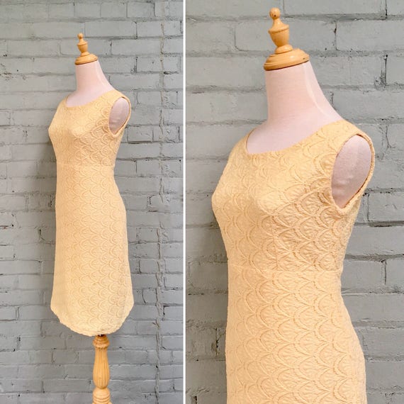 vintage 1960s mod cocktail dress / 60s midi wiggle